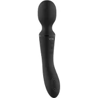 VIVE Enora Vibro Masseur Double 22 Cm Noir