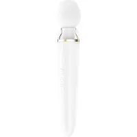Satisfyer Double Wand-er - vibromasseur de massage connecté à une application (blanc)