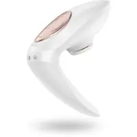 Satisfyer Pro 4 Couples - vibromasseur couple à ondes d’air rechargeable - blanc