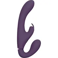 VIVE Suki - gode vibrant sans harnais - silicone violet