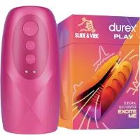 Durex Slide &amp; Vibe - vibromasseur étanche, rechargeable (rose)