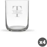 Yoursurprise Gobelet en verre personnalisé (4 pièces)