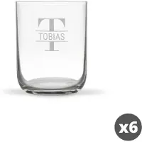 Yoursurprise Gobelet en verre personnalisé (6 pièces)