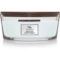 Woodwick Magnolia Birch bougie parfumée avec mèche en bois (hearthwick) 453,6 g