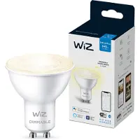 Wiz - Ampoule Smart 4,7W 345lm 2700K Dim. White Flamme GU10
