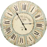 vidaXL Horloge murale Multicolore 60 cm MDF
