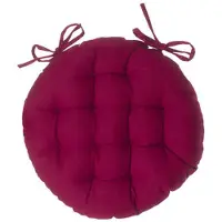 Atmosphera Créateur d'intérieur® Sitzauflage rund aus roter Baumwolle D 38 cm - Atmosphera créateur d'intérieur