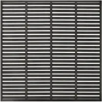 vidaXL Clôture à lamelles WPC 180x180 cm gris foncé