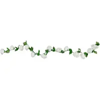 Chaks GUIRLANDE FLEURS ROSIER ARTIFICIEL 220CM BLANC