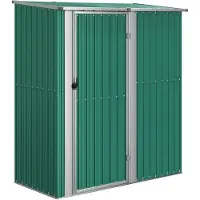 vidaXL Abri de jardin vert 180,5x97x209,5 cm Acier galvanisé