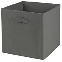 Urban Living DOCHTMANN Boîte pour callax, boîte de rangement textile, gris foncé 31x31x31cm