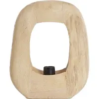 Light & Living Lampe de table - naturel - Kelafo - bois - lampe d'ambiance - E27 - 7041182 -