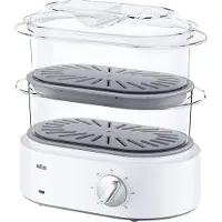 Braun Cuiseur vapeur 2 paniers 850w blanc - - FS5100WH - identity collection
