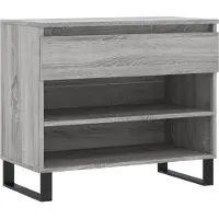 vidaXL Armoire à chaussures Sonoma gris 70x36x60 cm Bois d'ingénierie