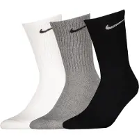 Nike Everyday Cushioned Crew 3 Pack Unisexe - Chaussettes, Blanc - Taille 38 - 42