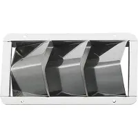 Talamex Ventilator Grill 3-inlets Gris 205 x 114 mm