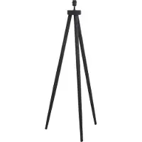 Light & Living - lampadaire - Ilias - noir - bois - luminaire individuel - E27 - 8215612