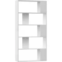 vidaXL Bibliothèque/Séparateur de pièce Blanc Bois d'ingénierie