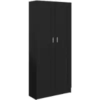 vidaXL Bibliothèque Noir 82,5x30,5x185,5 cm Bois d'ingénierie
