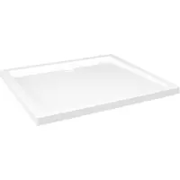 vidaXL Receveur de douche rectangulaire ABS Blanc 80x90 cm