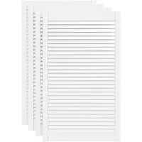 vidaXL Portes d'armoire à persiennes 4pcs blanc 99,3x59,4cm pin massif