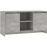 vidaXL Armoire TV gris béton 102x37,5x52,5 cm Bois composite
