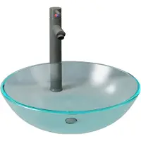 vidaXL Robinet de lavabo de salle de bains Garniture de vidage en verre mat