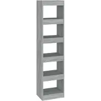 vidaXL Bibliothèque/Séparateur de pièce Sonoma gris 40x30x166 cm