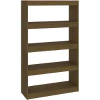 vidaXL Bibliothèque/Séparateur de pièce Marron miel 80x30x135,5 cm Pin
