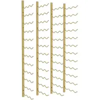 vidaXL Casier à vin mural pour 36 bouteilles 2 pcs Doré Fer