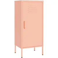vidaXL Armoire de rangement Rose 42,5x35x101,5 cm Acier