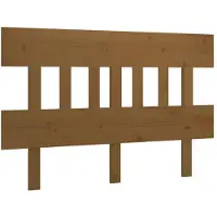 vidaXL Tête de lit marron miel 138,5x3x81 cm Pin massif