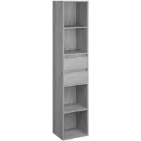 vidaXL Bibliothèque Sonoma gris 36x30x171 cm Bois d'ingénierie