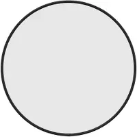 vidaXL Miroir mural Noir Ø 40 cm Rond