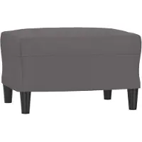 vidaXL Repose-pied Gris 60x50x41 cm Similicuir