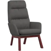 vidaXL Chaise de relaxation Gris foncé Tissu