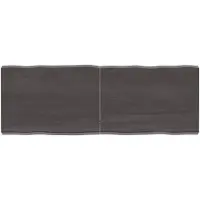 vidaXL Dessus de table bois massif traité bordure assortie