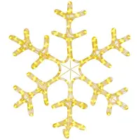 vidaXL Silhouette LED flocon de neige 144 LED blanc chaud 59x59 cm