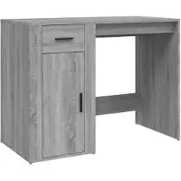 vidaXL Bureau Gris Sonoma 100x49x75 cm Bois composite