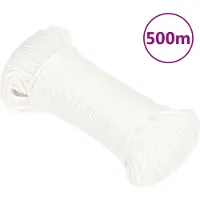 vidaXL Corde de bateau Blanc complet 5 mm 500 m Polypropylène