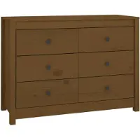 vidaXL Armoire d'appoint brun miel 100x40x72 cm Pin massif