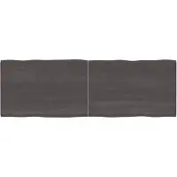 vidaXL Dessus de table bois massif traité bordure assortie