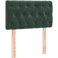 vidaXL Tête de lit vert foncé 80x7x78/88 cm velours