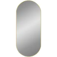 vidaXL Miroir mural Doré 100x45 cm Ovale