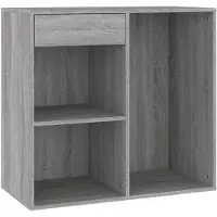 vidaXL Armoire à cosmétiques Gris Sonoma 80x40x75 cm Bois composite