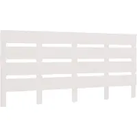 vidaXL Tête de lit blanc 200x3x80 cm pin massif