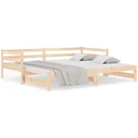 vidaXL Lit de jour extensible sans matelas 90x190 cm