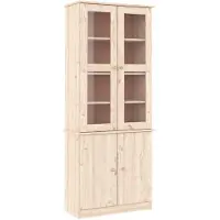 vidaXL Armoire vitrine ALTA 77x35x186,5 cm Pin massif