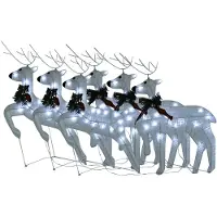 vidaXL Décoration de Noël à LED Rennes