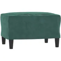vidaXL Repose-pied Vert foncé 60x50x41 cm Velours